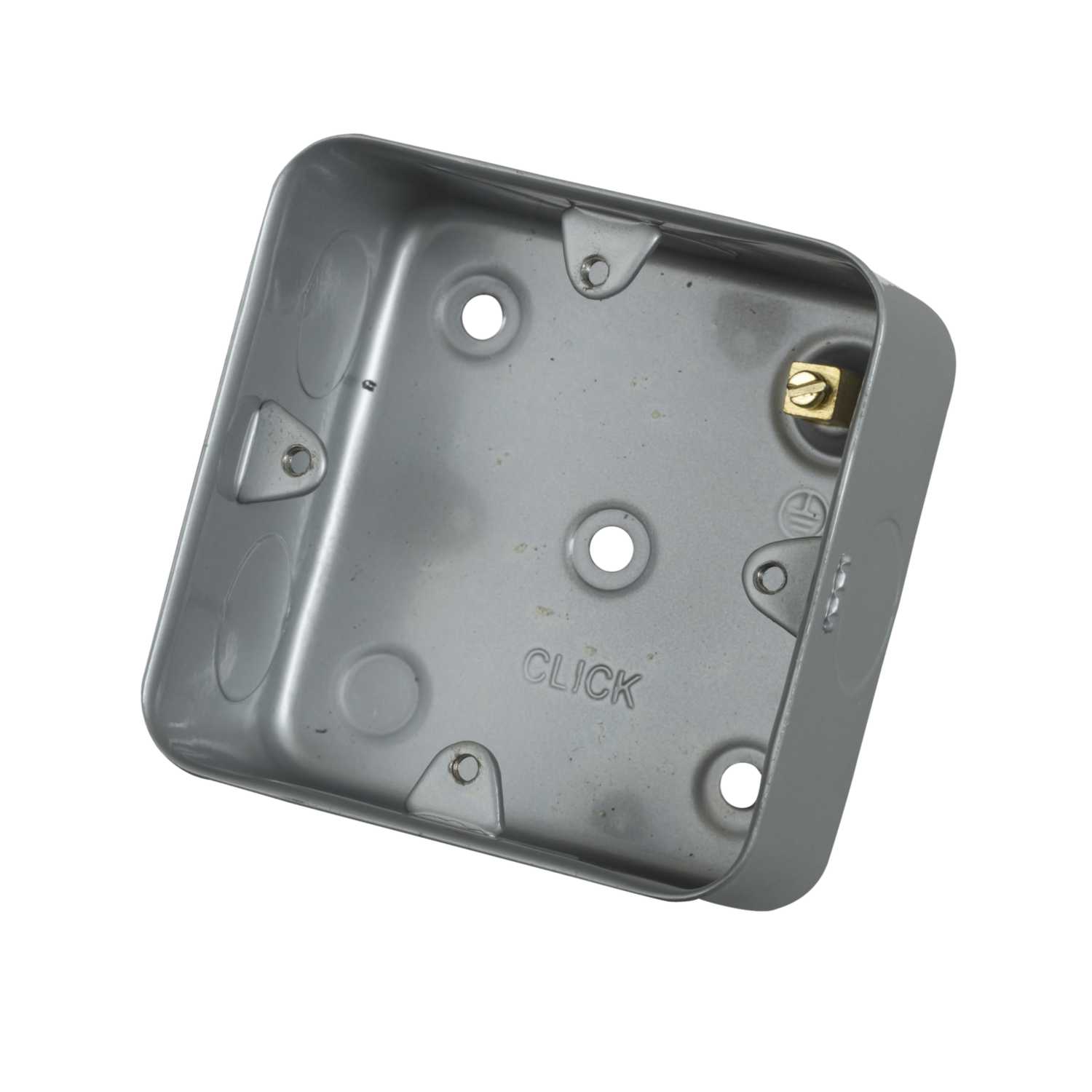 Click One Gang Metal Junction Box , Single Mold Wall Switch 1Gang