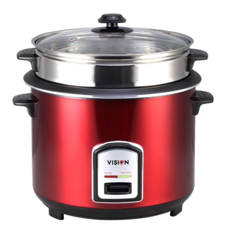 VISION Rice Cooker 1.8 L REL-40-06 SS Red (Double Pot) free water pot